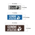 thumbnail image 5 of Signs ByLITA Standard Cleaning Utilities Sign (Black) - Medium, 5 of 6
