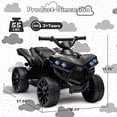 thumbnail image 4 of EastVita 6V Ride on Toy, ATV 4 Wheeler with 1.8MPH Max Speed, Black, 4 of 6