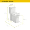 thumbnail image 7 of American Standard Town Square S 1-Piece 1.28 GPF Single Flush Elongated Toilet in Linen, Seat Included, 7 of 7