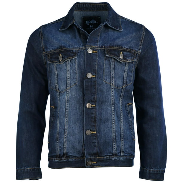 Nostic Men's Button Front Denim Jean Jacket