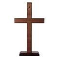thumbnail image 2 of YAYAJAJU Handmade Wooden Wall Cross, Catholic Hanging Crosses for Wall Decor, Christians Spiritual Religious Cross Gifts for Christmas Church Home Room Decoration, 2 of 7