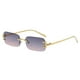 thumbnail image 5 of Rectángulo Sin montura Gafas de sol Decoración Estilo retro Hip Hop Accesorios para fotos Lentes de colores Gafas transparentes para compras Unisex , violeta y violeta y Fernando Gafas de sol sin montura, 5 of 8