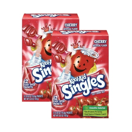 Kool-Aid Drink Mix, Cherry, 6.6 Oz, 12 Packets, 1 Count