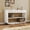 Beige, variant on Harper & Bright Designs Farmhouse Rectangular Console Table with Storage, Narrow Entryway Table with 3 Drawers and Shelf, Wood Curved Sofa Table for Living Room, Hallway, Beige