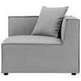 thumbnail image 4 of Modway Saybrook Outdoor Patio Upholstered 6-Piece Sectional Sofa in Gray, 4 of 10
