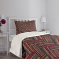 thumbnail image 5 of Ambesonne Ethnic Quilted Bedspread Set 2 Pcs, Herringbone Lines, Twin Size, Multicolor, 5 of 6