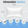 thumbnail image 2 of Queen Size Bed Pillows - Set of 2, Medium Density, Soft and Supportive for Back, Side, and Stomach Sleepers (Queen (Pack of 2)) (White, Pack of 2), 2 of 4