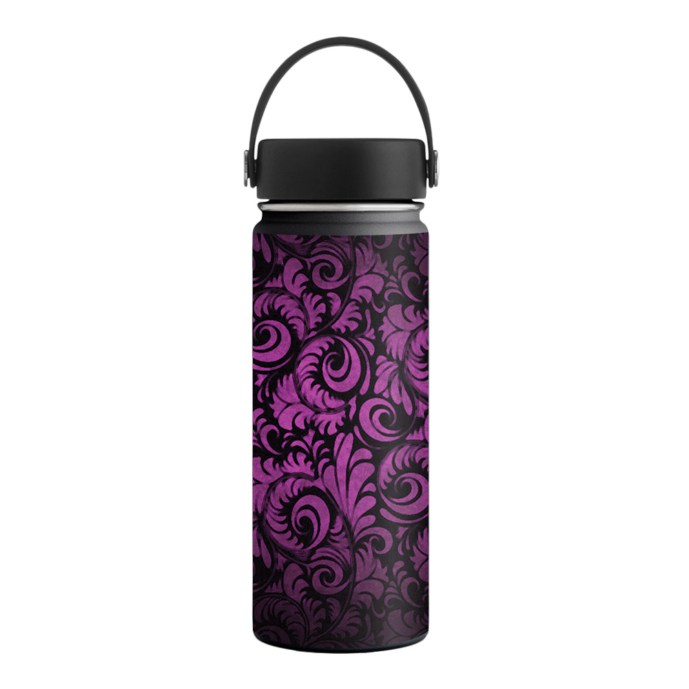 Skin Decal Wrap for Hydro Flask 18 oz. Wide Mouth sticker Purple Style