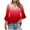 Red Plus Size Blouse for Women_m, variant on CYMMPU Floral Pattern 3/4 Sleeve Tunic Tops Summer Fashion Shirts Blouses for Women Dressy Casual V Neck Loose Fit Spring Tops Business Elegant Work Topss Orange XXL
