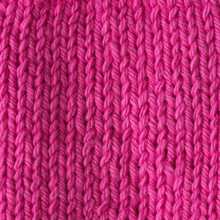 THREE Lily Sugar 'n And Cream HOT PINK Cotton yarn ~ TWO- 2.5 oz. / ONE 4  oz.