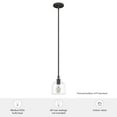 thumbnail image 7 of Hunter - Dunshire 1-light Noble Bronze, Mini Pendant Light, Dimmable, Casual Style, Bell Shaped, for Bedrooms, Dining, Living Rooms - 19657, 7 of 7