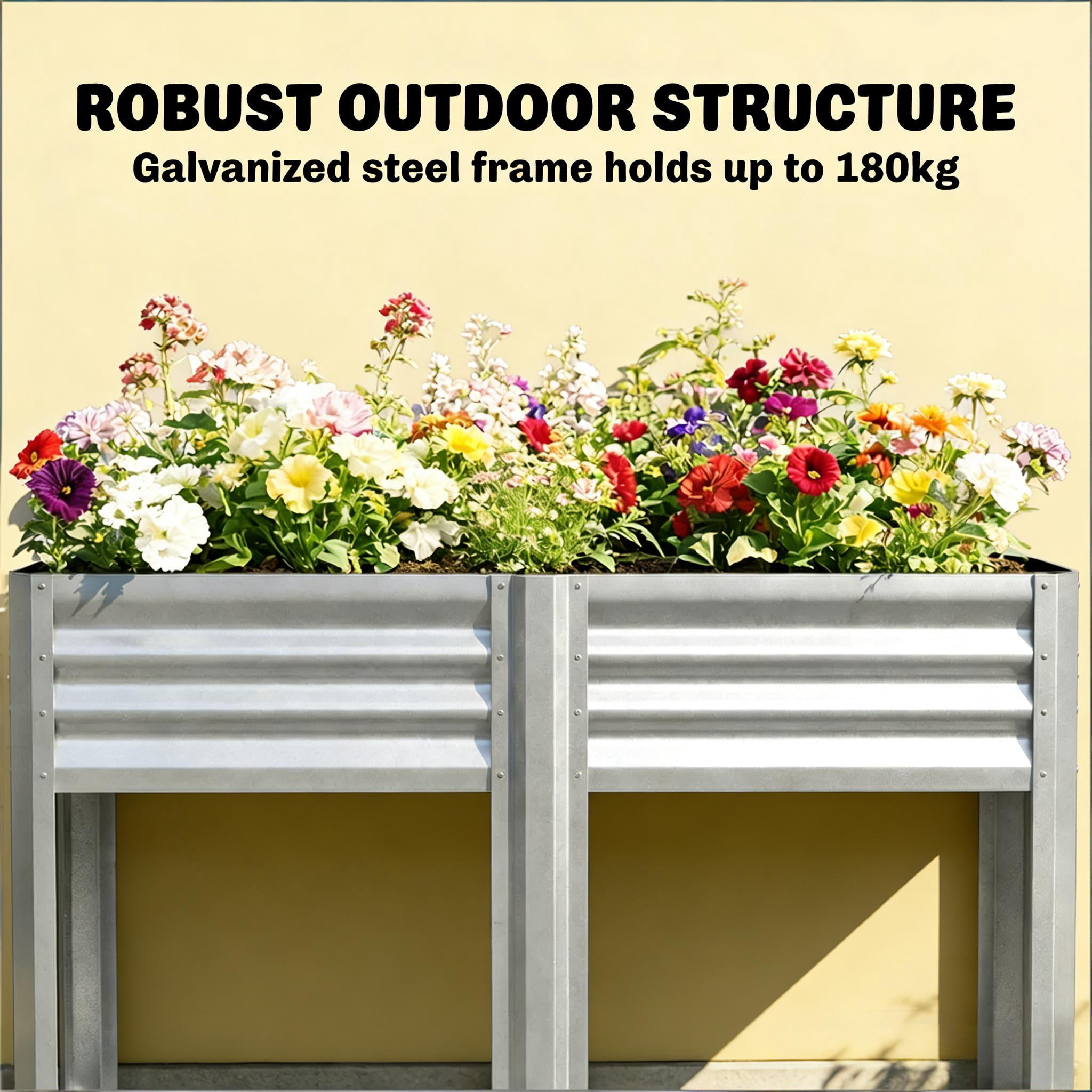 Outdoor Elevated Planter Box Raised Garden Bed