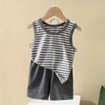 thumbnail image 2 of YunPes Toddler Boys Clothes for Baby Boy Summer Outfits Sleeveless Tank Top and Shorts Set Kids Clothes Boys, 2 of 6