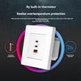 thumbnail image 4 of Cargador de Pared PD3.0 de Carga Rápida de 65 W con de Corriente GaN, 3 Puertos USB Tipo C, Protección Sobrecalentamiento B, 4 of 5