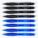 thumbnail image 2 of Pack de 8 bolígrafos de tinta gel borrable | Esfera rodante de punta fina de 0,5 mm | Tinta negra y azul | 12 Opciones de color | Escritura sensible al calor, secado rápido y suave | Goma de borrar, 2 of 6