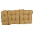 thumbnail image 3 of 20-inch by 42-inch Spun Polyester Solid Outdoor Tufted Chair Cushion Brown-Color, 3 of 3