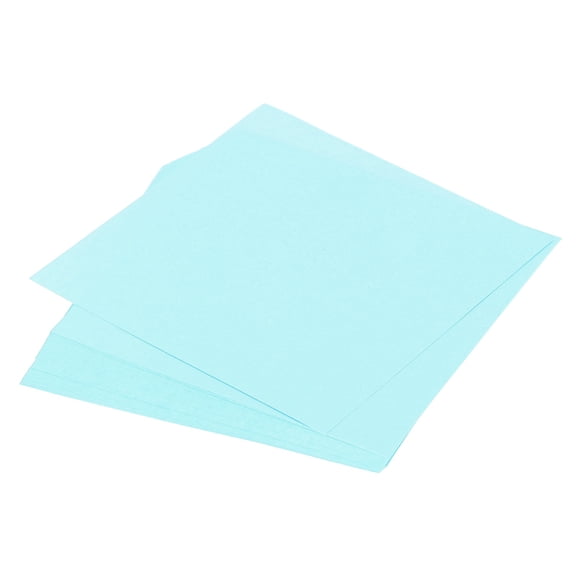 Uxcell 75 Sheets Origami Paper Double Sided 4x4 Inch(9.8x9.8cm) 70GSM Origami Paper Square Sheet Easy Fold for Beginners DIY Arts Crafts Projects, Light Blue