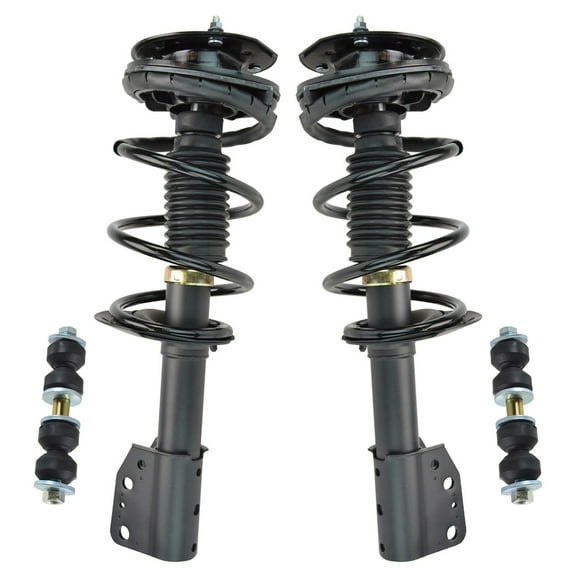 TRQ 4 Piece Suspension Kit Complete Loaded Strut assemblies w/ Sway Bar Links SCA52100 Fits select: 1999-2005 PONTIAC GRAND AM, 1997-2003 CHEVROLET MALIBU