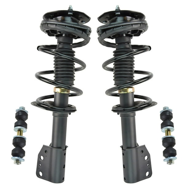TRQ 4 Piece Suspension Kit Complete Loaded Strut assemblies w/ Sway Bar