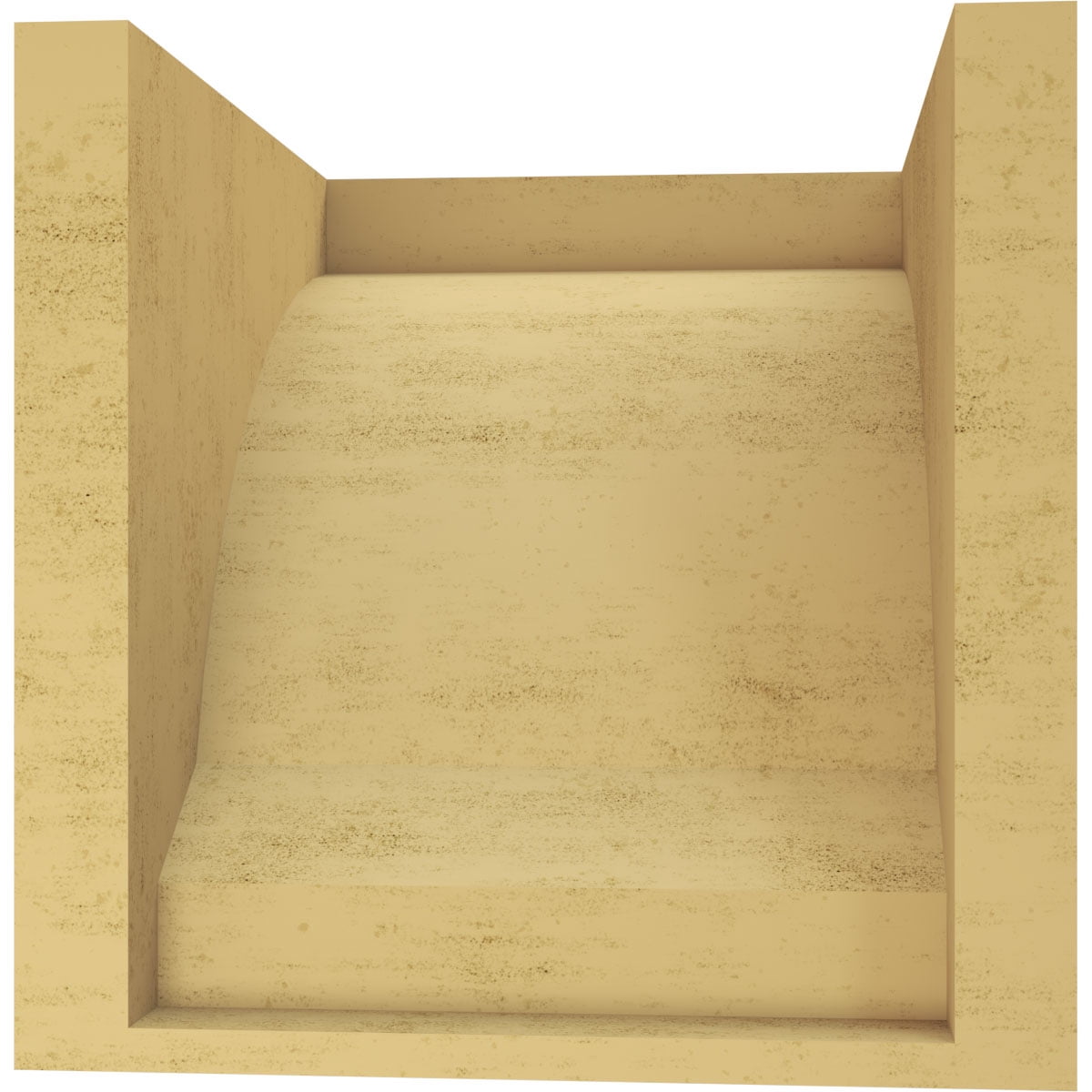 9"W x 9"D x 9"H Wide Moab Rough Cedar Woodgrain TimberThane Corbel, Primed Tan