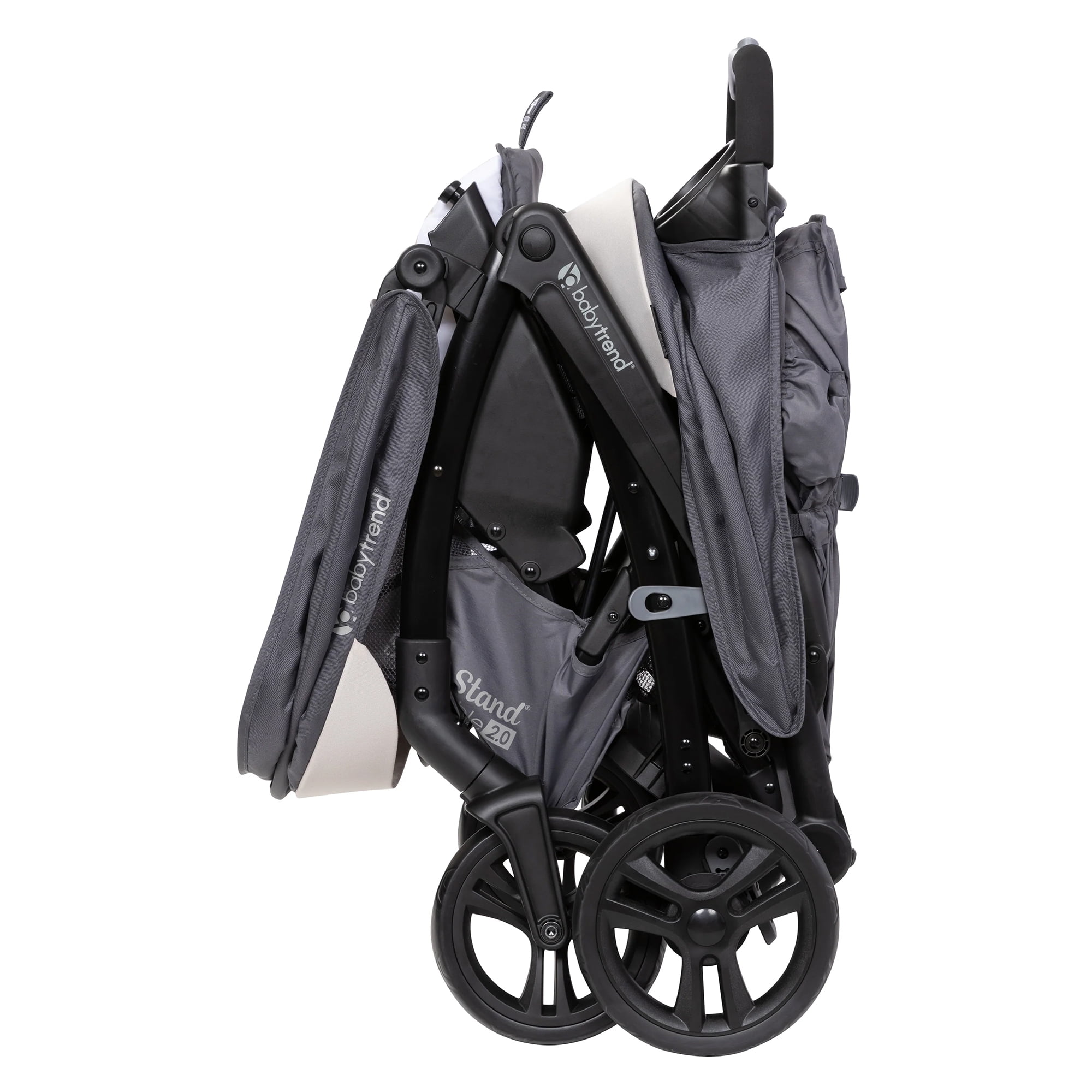 Open Box Baby Trend Sit N' Stand Double Stroller w/5 Point Harness, Magnolia