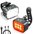 thumbnail image 1 of Juego de Luces para Bicicleta SúPer Brillante, Luz LED Recargable por USB para Bicicleta, Luz para Bicicleta para ConduccióN , Luz Delantera y Trasera para Bicicleta, 1 of 10