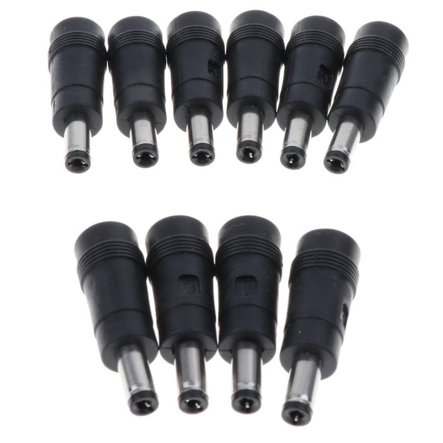 Sidaley 10 paquetes DC 4,0 x 1,7 mm a 5,5 x 2,1 mm enchufes adaptadores de alimentación Electrónica