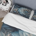 thumbnail image 4 of Designart "Dahlia Flowers in Blue and White Hues II" Floral Dahlia Bedding Covert Set - Dahlia Blue Floral Bed Set With 1 Sham, 4 of 6