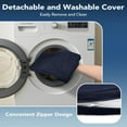 thumbnail image 4 of Chair Cushions for Dining Chairs, Non Slip Chair Pads with Ties and Washable Covers, Memory Foam Kitchen Chair Cushions Set of 6, 16"X16"X2.5", Navy, 4 of 11