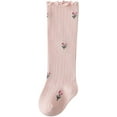thumbnail image 4 of Baby Girls Knee-High Socks Toddler Keep Warm Cotton Sock Uniform Stockings for Infant Kids, 4 of 7