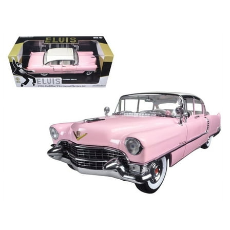 1955 Pink Cadillac Fleetwood Series 60 Special "Elvis Presley" 1/18 Diecast Model Car by Greenlight