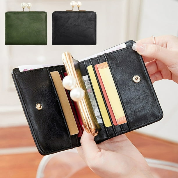 Ganfancp Slim Student Short Small Wallet Fashion Zipper Card Bag Korean Version Cute Ladies Pocket Purse Portable Storage Bag Ladies Gift Birthday Purse Ofertas Flash Liquidación Billetera*1