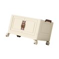 thumbnail image 1 of Abbracc Foldable Storage Cabinet Fashion Portable for Farmhouse Drawing Room Kitchen Beige 1 Layer 70 cm, 1 of 9