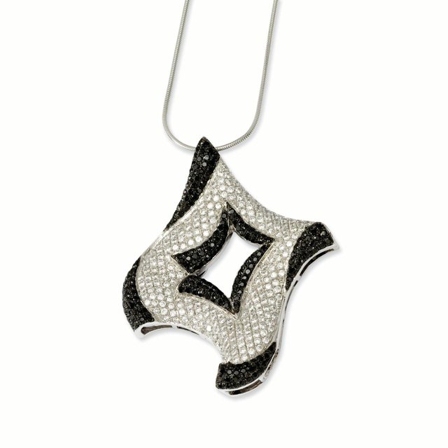 Sterling Silver & CZ Brilliant Embers Necklace 18 Inch