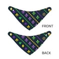 thumbnail image 6 of Kll Mardi Gras Strings Of Beads Dog Bandanas,Triangle Reversible Pet Scarf For Small Medium Large And Extra Large Dogs-Large, 6 of 8