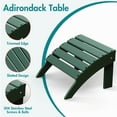 thumbnail image 6 of Hidpriva Outdoor Adirondack Ottoman, HDPE Weather Resistant Folding Footstool for Patio Pool Porch Lawn, Dark Green(Set of 2), 6 of 7