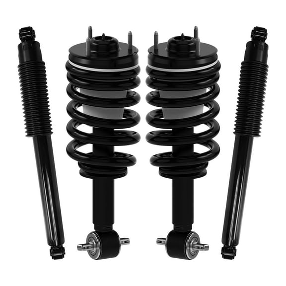 AutoShack Front Complete Strut & Coil Spring Rear Shock Absorbers | Replacement for 2007-2020 Chevrolet Tahoe 2007-2020 GMC Yukon 2015-2020 Chevrolet Suburban 2015-2020 GMC Yukon XL | 4-PC
