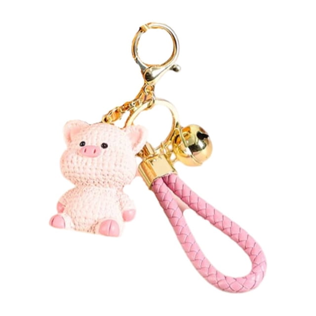 Advancent Llavero Conejo Cerdo Ligero Patrón de dibujos animados Vívido Llavero Relleno completo Cómodo Soporte duradero Accesorio Cartera Artesanía Tipo 2 Advancent HA074059-02