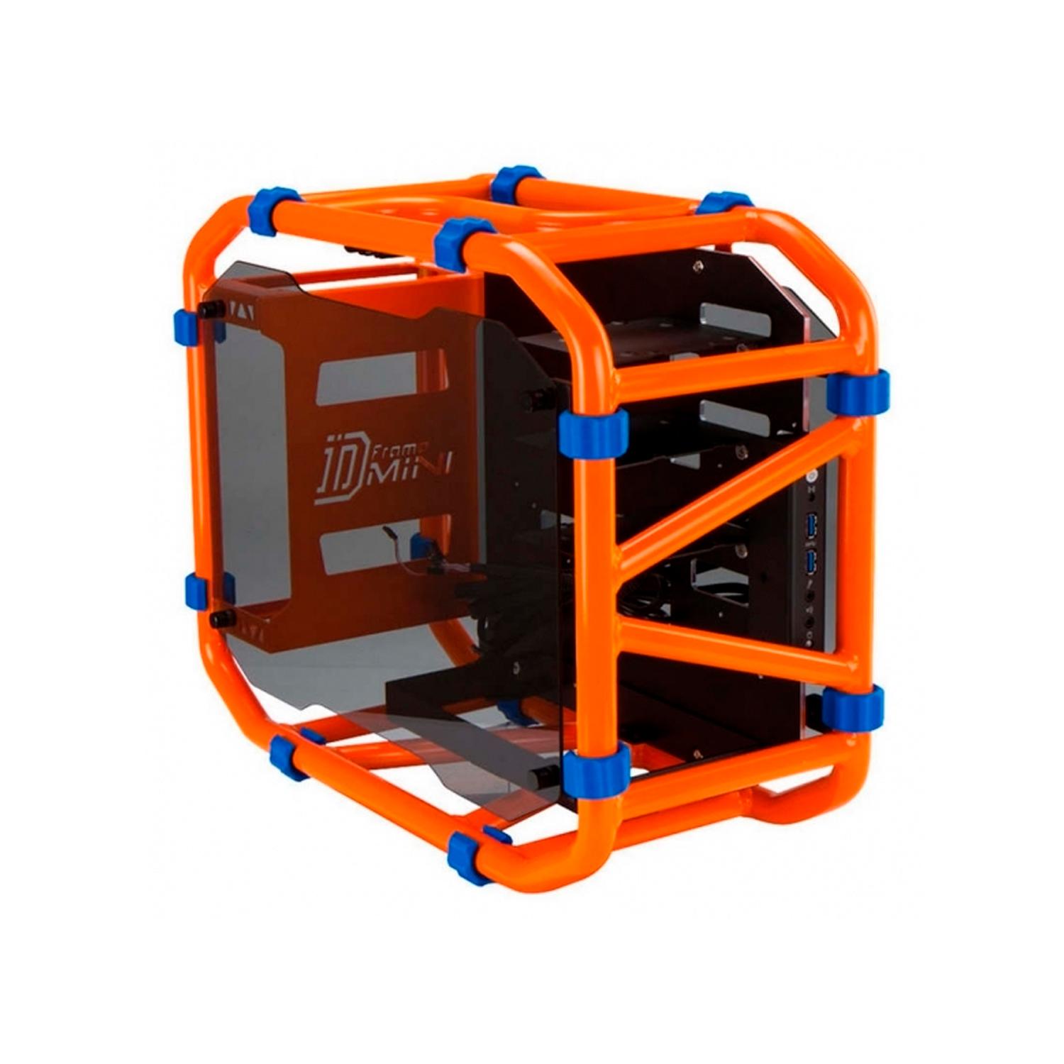 Gabinete Gamer IN WIN D-FRAME MINI ORANGE Cristal Templado ITX IN WIN D ...