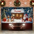 thumbnail image 4 of Christmas Garage Door Cover Holiday Banner Background Indoor Outdoor Decoration Festive Decor, 4 of 5