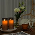 thumbnail image 4 of Amagic Flameless Candles, 3 in x 6 in, Grey, Battery Operated, 4 of 5