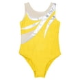thumbnail image 3 of vastwit Kids Girls Gymnastics Leotards One-piece Sleeveless Mesh Athletic Ballet Dance Bodysuit 2024 Yellow 12, 3 of 5