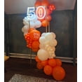 thumbnail image 4 of Kit de arco de globos ADOINBY naranja y blanco con 140 globos, 4 of 7
