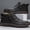 Black, variant on Men's Casual High-Top Leather Boots Side Zipper Slip-Resistant Outdoor Walking Driving Ankle Boots
