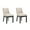 Beige - Linen - Black Wood Legs, variant on Dayalane Modern Dining Chairs Set of 2, Linen Upholstered Farmhouse Kitchen Chairs with Curved Backrest, Wooden Side Chairs for Dining Room Living Room Bedroom, Beige