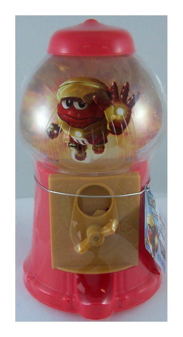 Marvel Iron Man 3 Red M&M Candy Dispenser, Coin Operated