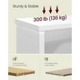 thumbnail image 4 of Banc à Chaussures VASAGLE, Banc de Rangement, 6 Compartiments, Tablettes Ajustables, pour Salon, Entrée, Dortoir, 29,5 x 100 x 50 cm, Blanc Nuage, 4 of 5