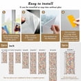 thumbnail image 6 of Boho Pink Flowers Window Privacy Film, Colorful Floral Spring Vintage Botanical Static Cling UV Sun Blocking Heat Control Window Tint Day and Night, Non-Adhesive One Way Privacy Cover 35.4''x78.7'', 6 of 7