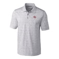 thumbnail image 2 of Men's Cutter & Buck  Gray Oklahoma Sooners Vault Advantage Tri-Blend Space Dye Polo, 2 of 3
