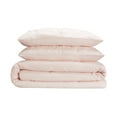 thumbnail image 6 of Serta Simply Clean Pleated 3-Piece Solid Duvet Set, Pink, Full/Queen, 6 of 10